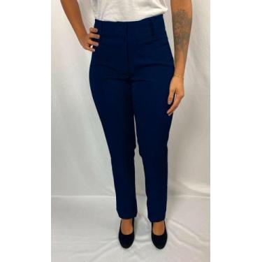 Imagem de Calça Social Feminina Skinny Cintura Media Uniforme Para Trabalho Admi