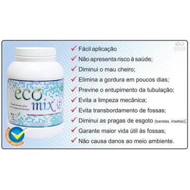 Imagem de Ecomix G (Cx 4 Un de 2 Kg) - Desentupidor, Limpa Fossas, Caixas de Gor