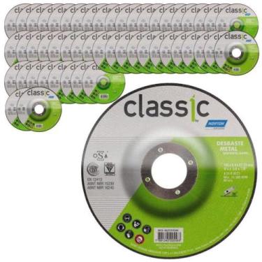 Imagem de Disco de Desbaste Metal 4.1/2 POL x 6.4 MM Furo 7/8 POL Classic Kit 50