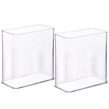 Imagem de Organizador de plástico acrílico 14,6 x 7,3 x 15,75 cm H3 2 unidades P