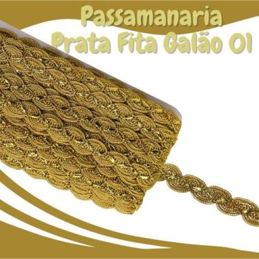 Imagem de Passamanaria Dourada - Fita Galão - Rolo C/20 Metros - 01 Nybc