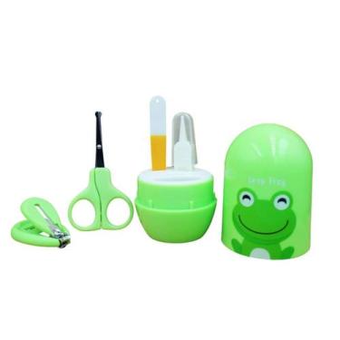 Imagem de Kit Manicure Para Bebês Verde Premium Tesoura Cortador Lixa - Color Ba