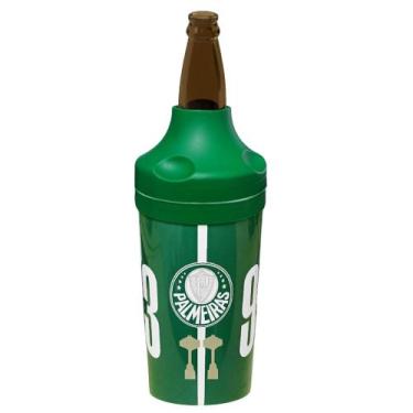 Imagem de Porta Garrafa Camisinha 600ml Mantém Cerveja Gelada do Palmeiras Ofici