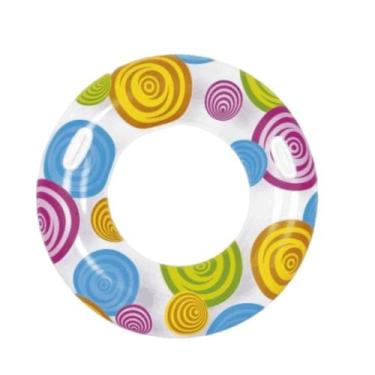 Imagem de Boia Circular Inflavel  90cm Circulos Coloridos - WELLMIX