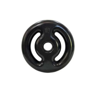 Imagem de Anilha Emborrachada 10kg Academia Pesos Musculação - Rei do Fitness