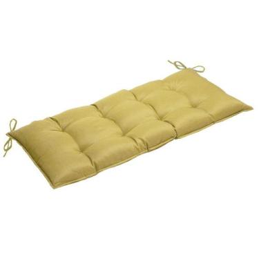 Imagem de Almofada Assento Para Banco Futton 110x45cm - Amarelo - FASTLAR