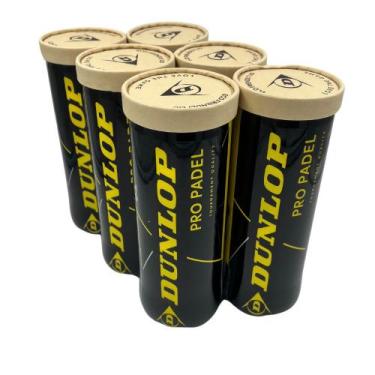 Imagem de Bola de Padel Dunlop Pro Padel - Pack c/ 6 Tubos