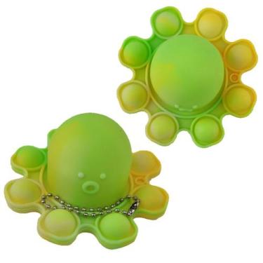 Imagem de Fidget Toy Pop It Polvo Chaveiro KIT 2 Uni Alivia Estresse Ansiedade R