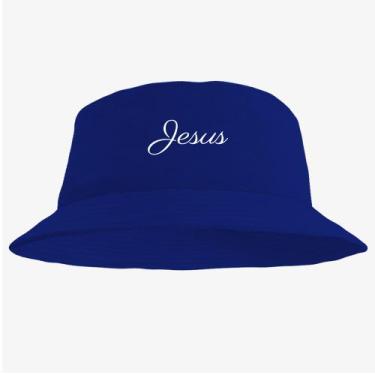Imagem de Boné Chapéu Bucket Hat Estampado Jesus - MP Moda Masculina, Único, Azu