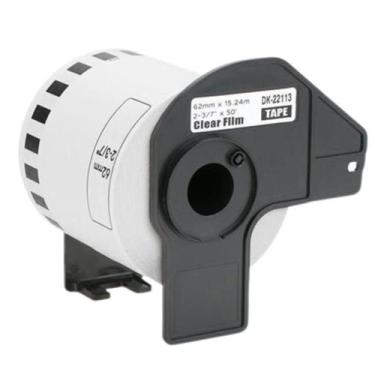 Imagem de Etiqueta Compativel P/ Uso Brother Dk-2113 Transparente 62mm - MasterP