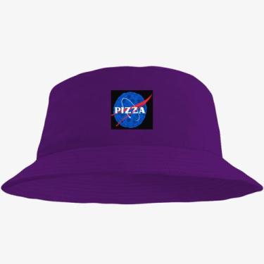 Imagem de Boné Chapéu Bucket Hat Estampado Pizza - MP Moda Masculina, Único, Rox
