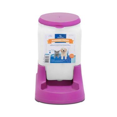 Imagem de Bebedouro Alvorada Prático Auto Rosa para Cães e Gatos 3l