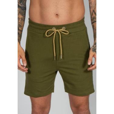 Imagem de Bermuda Moletom Hybrid - RED FEATHER, P, Verde militar