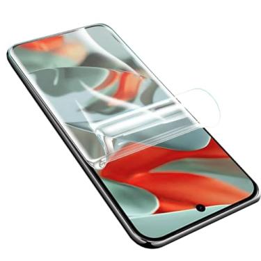 Imagem de LXEEOLX [Pacote com 2 protetores de tela de hidrogel para Google Pixel 9 Pro XL, protetor de tela de TPU flexível não quebrável de alta sensibilidade [sem bolhas] (vidro não temperado)