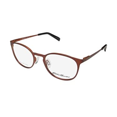 Imagem de Eddie Bauer 32205 Óculos ovais femininos/femininos com dobradiças de mola de aro completo (49-19-135, marrom), Marrom, 49-19-135