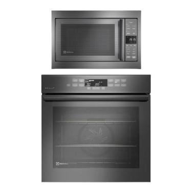Imagem de Torre de cocção Micro-ondas de Embutir Experience ME3BC + Forno de Embutir  Elétrico Cinza (OE8EW) Electrolux - Torre de cocção Micro-ondas de Embutir Experience ME3BC + Forno de Embutir Elétrico Preto (OE8EW)