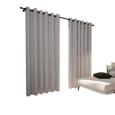 Imagem de Cortina 100% Blackout 4,00x2,60m Vitalle Nobre Prata - Belchior