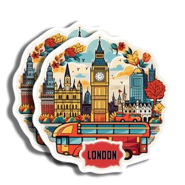 Imagem de Adesivos Londres - Decalque de 12,7 cm - Marcos famosos - para bagagem, laptop, garrafa de água, carro, scrapbooking - Lembrança de Londres - Mais de 130 opções para escolher - Impresso em látex -