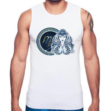 Imagem de Regata Signo Virgem Astrologia - Foca na Moda, Branco, M