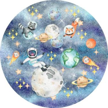 Imagem de Painel Festa Redondo C/ Elástico 1,50m Astronauta - Fadrix