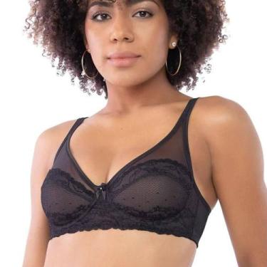 Imagem de Sutiã com Renda DelRio 42040, Preto, 44