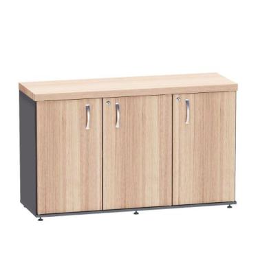 Imagem de Armário Credenza Com 03 Portas PE 40 Pandin 1,20 M Noce Naturale e Gra