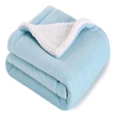 Imagem de Cobertor Manta Soft Bebê Dupla Face Macio Sherpa e Microfibra - Harumi