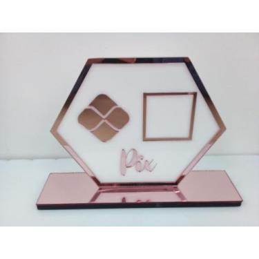 Imagem de Placa Comércio Pagamento Qrcode Em Acrílico Pix - AGV CRIAÇÕES 