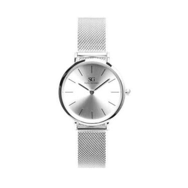 Imagem de Relogio feminino Harlem Full Silver 32mm Saint Germain