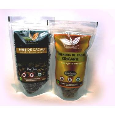 Imagem de Combo NIbs e Amêndoa de cacau crocante com açúcar mascavo 120g cada- C