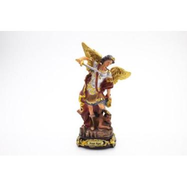 Imagem de Imagem São Miguel Arcanjo Importada Resina 14 cm - Amém Decoração Reli