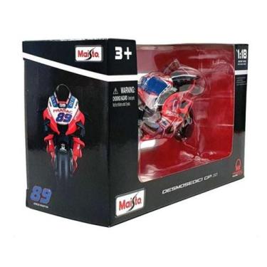 Imagem de Moto GP Ducati Pramac Racing Jorge Martin  89 Maisto 1/18, Vermelho