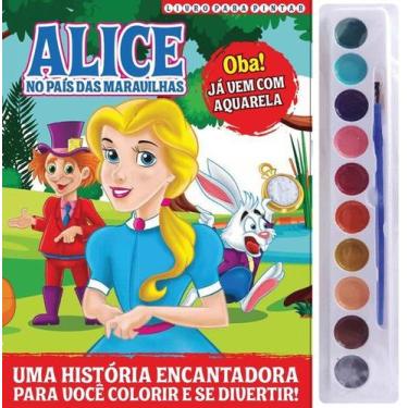 Imagem de Livro - Alice no país das maravilhas livro para pintar