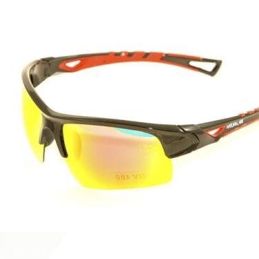 Imagem de Óculos de sol FLASH Natural Art Mascara Vermelho UV400, Vermelho