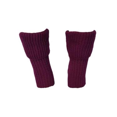 Imagem de Polaina Katlen Tricot Modelo Fang, Vinho, 70% Poliéster / 30% Acrílico