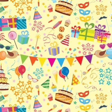 Imagem de Papel para Presente em Bobina, Couchê, 60cm, Mod.155, Presentes, Gessele