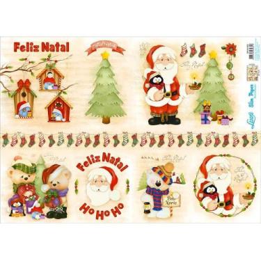 Imagem de Slim Paper Decoupage Natal 33,8 X 47,3 cm - SPLN - 002 Papai Noel, Pin