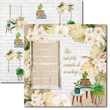 Imagem de Papel para Scrapbook Sandra Família Arte Fácil Home Sweet Home 5 - SC-