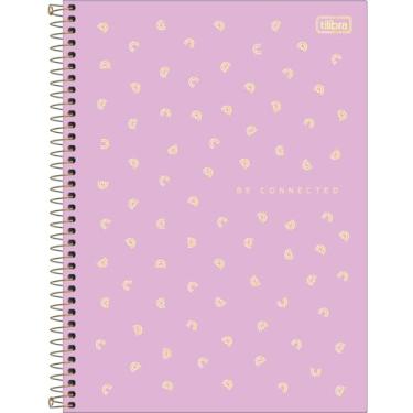 Imagem de Tilibra - Caderno Espiral Capa Dura Universitário 1 Matéria Neon Connect Feminino 80 Folhas - Capa Rosa - Be Connected