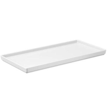 Imagem de Prato Bandeja Decorativa 27x13cm Branco Uno Coza Plástica Servir Alime