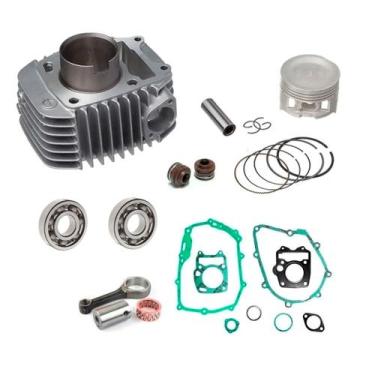 Imagem de Kit Cilindro Motor Rolamento Biela Biz125 Injeção 2009-2022 - METAL LE
