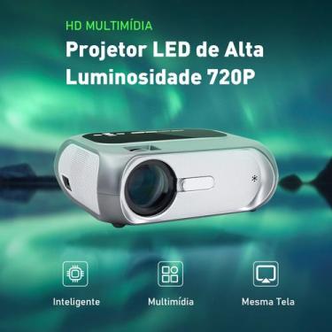 Imagem de COIBEU Projetor Led T7 4000lm 1080p Espelhamento Wifi sem Fios