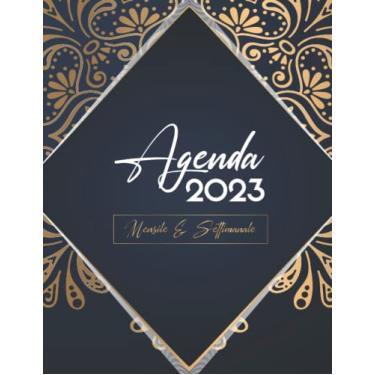 Imagem de 2023 Agenda - Mensile - Settimanale: Planner mensile/settimanale 2023 | gennaio 2023 - dicembre 2023 | 12 mesi con ferie | Agenda Calendario Organizzatore