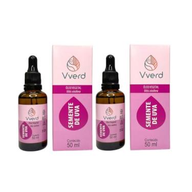 Imagem de Vverd Óleo Vegetal Semente de Uva Vitis Vinifera, 50 ml, Kit com 2 Unidades