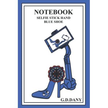 Imagem de NOTEBOOK SELFIE STICK HAND BLUE SHOE