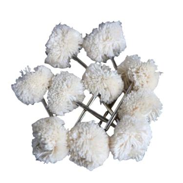 Imagem de 1 polegada 10Pcs Escova rotativa Lixamento Polimento Polimento Moagem Roda Escova para Ferramentas rotativas 25mm Rodada Feltro de lã Acessórios, 10pc rosca, com haste de 2,35mm