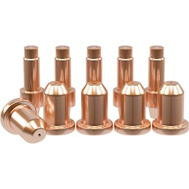 Imagem de Shinnous Eletrodo de Corte de Plasma Atualizado 770791 E Ponta de Bico 770795 para Consumíveis de Cortador de Plasma Hobart Airforce 12Ci Torch (Pk-10)