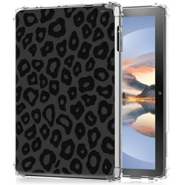 Imagem de HEAKIERG Capa transparente para eReader Kobo Elipsa 2E de 26.2 cm, capa protetora de silicone TPU transparente à prova de choque para Kobo Elipsa 2E 10,3 polegadas lançado em 2023, estampa de vaca