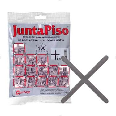 Imagem de Espaçador Juntapiso 2.0mm com 100 Peças 60500 Cortag