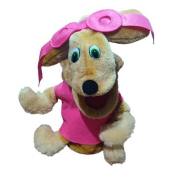 Imagem de Fantoche Cachorrinha Aviadora, fantoche de mão - Fantoches Gonzaga